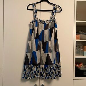 THEORY Swing Dress. Fun pattern. Size 8 looks nee.
